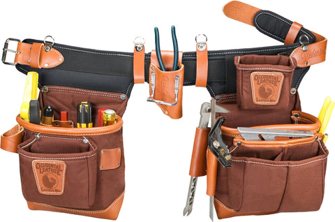 Occidental Leather 9855LH Café Left Handed Adjust-to-Fit FatLip Tool Belt Set